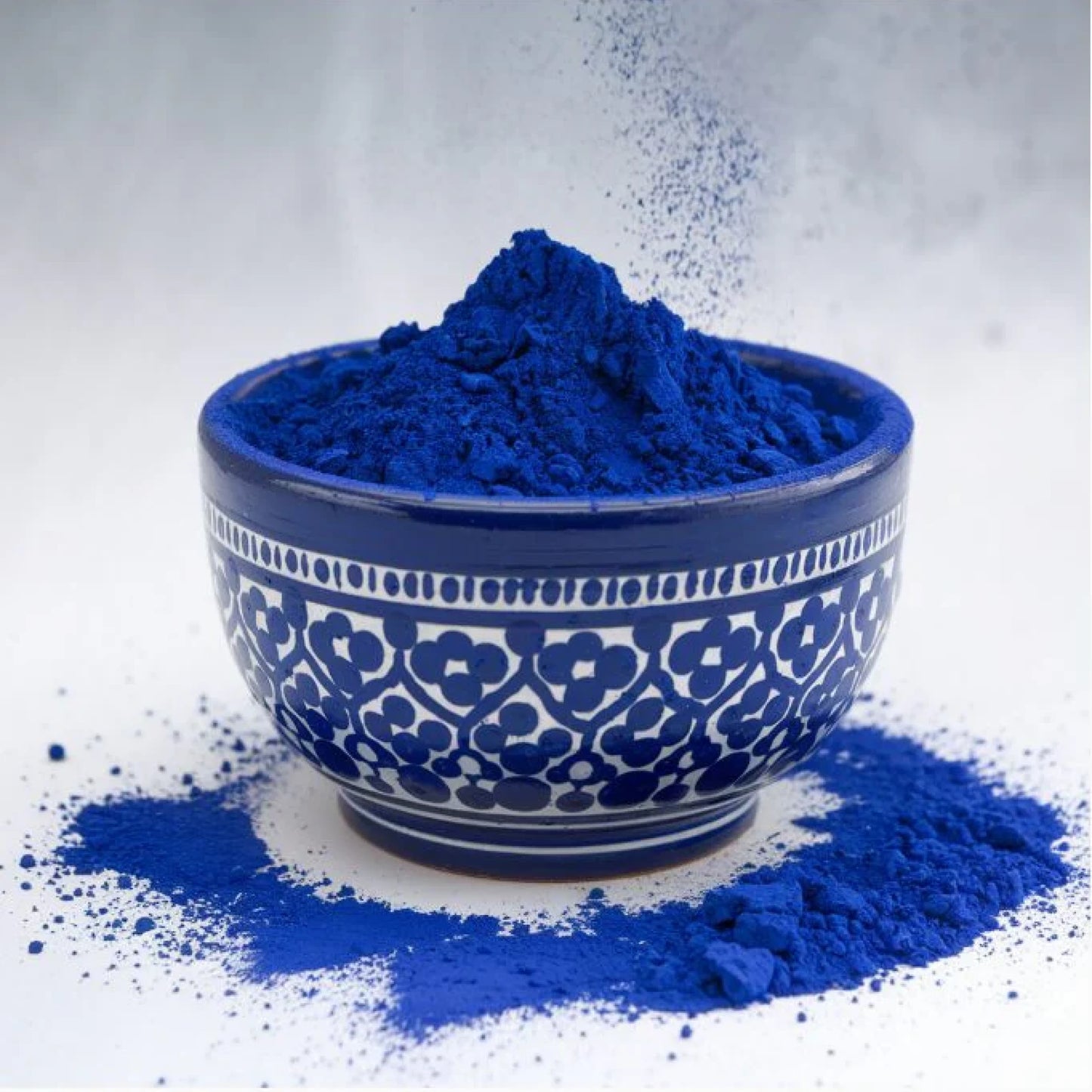 Moroccan Blue Nila Clay Powder for face and body skincare by Zafira